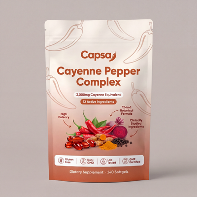 Capsa Cayenne Pepper Complex - 3mg Capsaicin Softgels