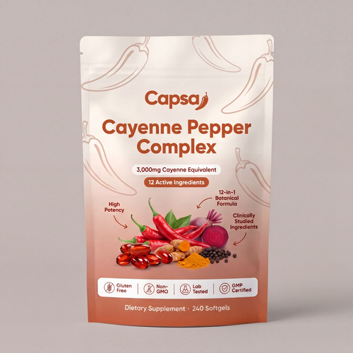 Capsa Cayenne Pepper Complex - 3mg Capsaicin Softgels